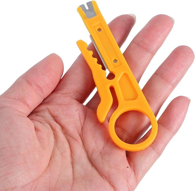 6Pcs Multi Functional Wire Stripper Pliers Set with Punch Down Cutter for Network Electrical Wires - Image 4
